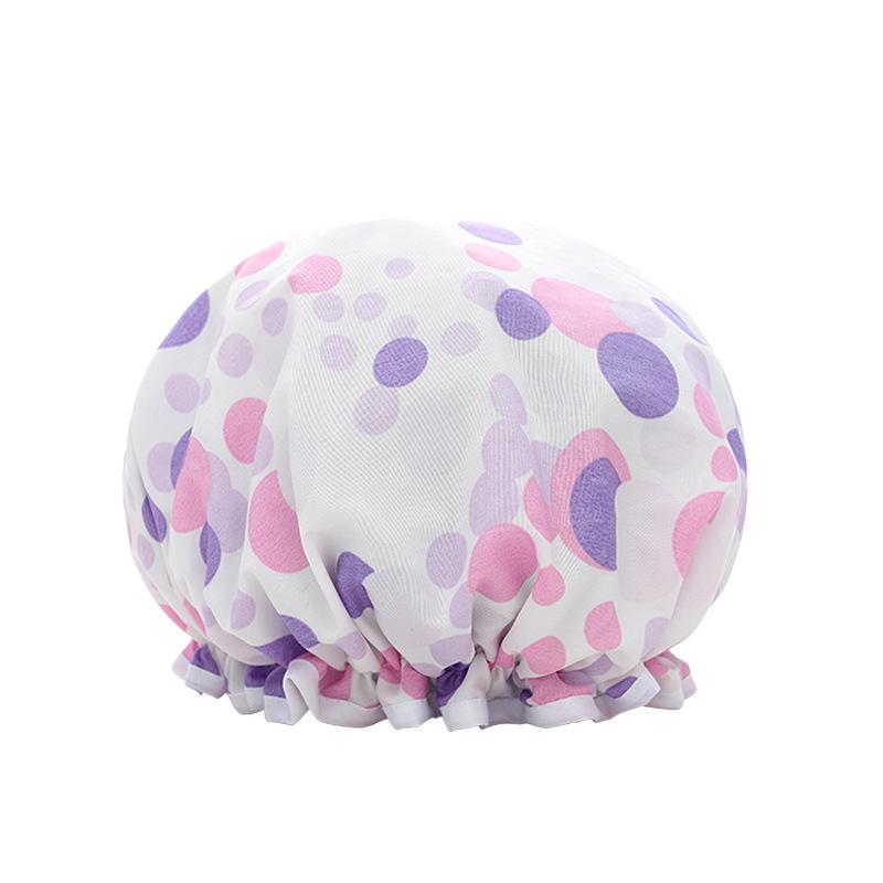 Supplies Bathroom Double Layer Shower Waterproof Thick Cover Accessories Women Hair Cap Hat