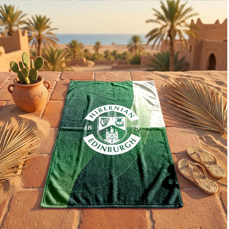 Asciugamano da Spiaggia in Microfibra Hibernian FC Asciugatura Rapida Assorbente Grande per Spiaggia Nuoto Viaggio
