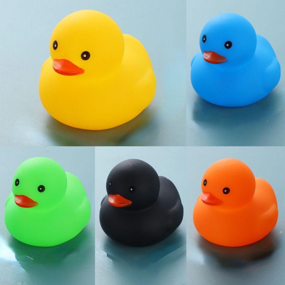 3PCS Yellow Duck Floating Duck Squeeze Sound Toy Floating Little Yellow Duck Water Toy  Toy for Kid