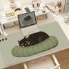 Cat Kawaii Mouse Pad Large Cute Girl Laptop Keyboard Pads Cartoon Lock Edge Wrist Mat