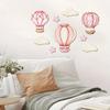 9 Pcs Hot Air Balloon Wall Art Sign Boho Wooden Nursery Wall Decor Hot Air Balloon Stars Clouds Baby Shower Decoration for Living Room Bedroom Hallway
