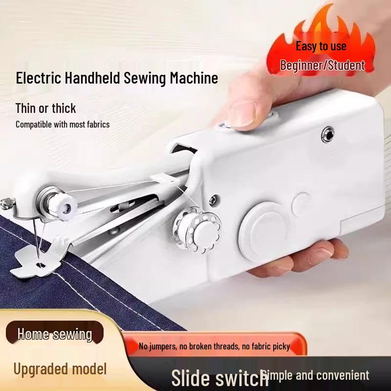 Beginner's Portable Handheld Electric Sewing Machine Set for DIY Tailoring