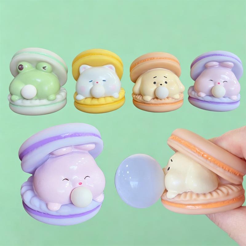 Creative Cartoon Bubble Blowing Squeezing And Laughing Cute Animal Stress-Relieving Toy Stress Relief Venting Gadget