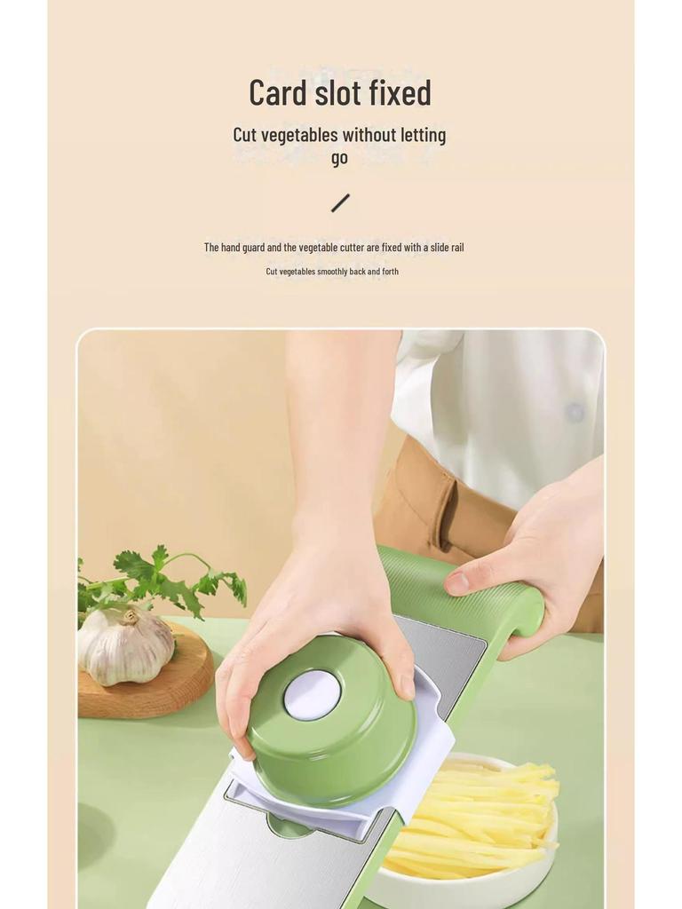 Multifunctional Vegetable & Potato Cutter: Household Stainless Steel Grater and Slicer Tool