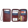 Travel Passport Clip Wallet Women and Men Multifunctional PU Leather Card Holde RFID Anti Theft Swiping Wallets Storage Bag