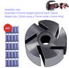Roue de pompe à huile lames de pompe à palettes Rotor de pompe à palettes Pompe auto-amorçante électrique filtre pour pelle 12V 24V accessoires de pompe à huile