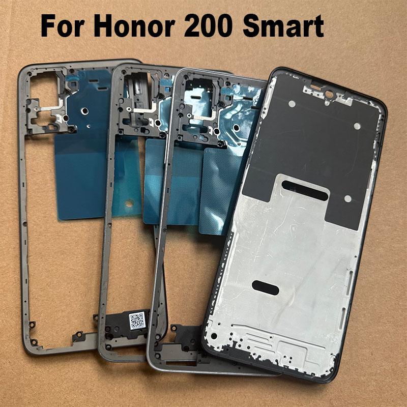 For Huawei Honor 200 Smart Middle Frame Faceplate Housing Chassis Front LCD Bezel Repair Parts Replacement