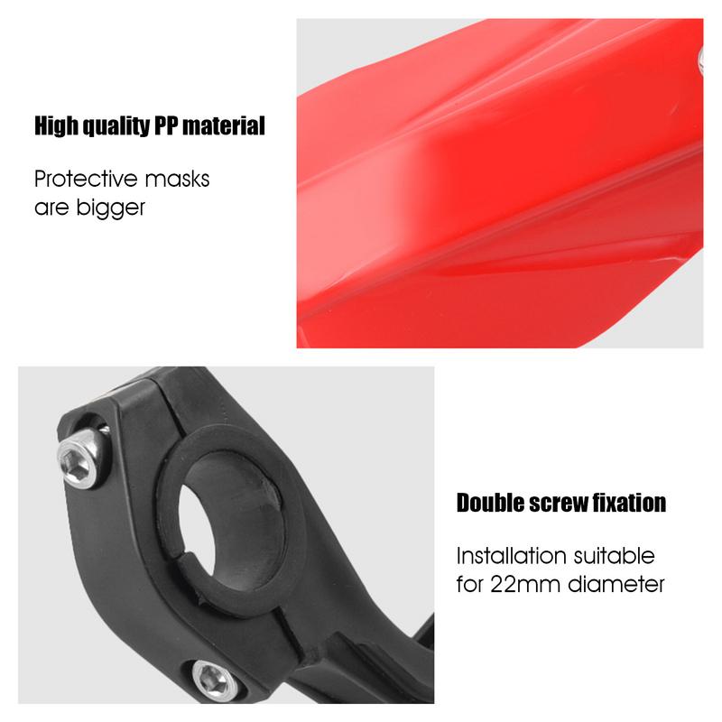 Dirt Bike Handguards Motorcycle Windshield Horn Hand Guard Protection Gear Off-Road Motorcycle Handlebar Guard Handlebar Hand