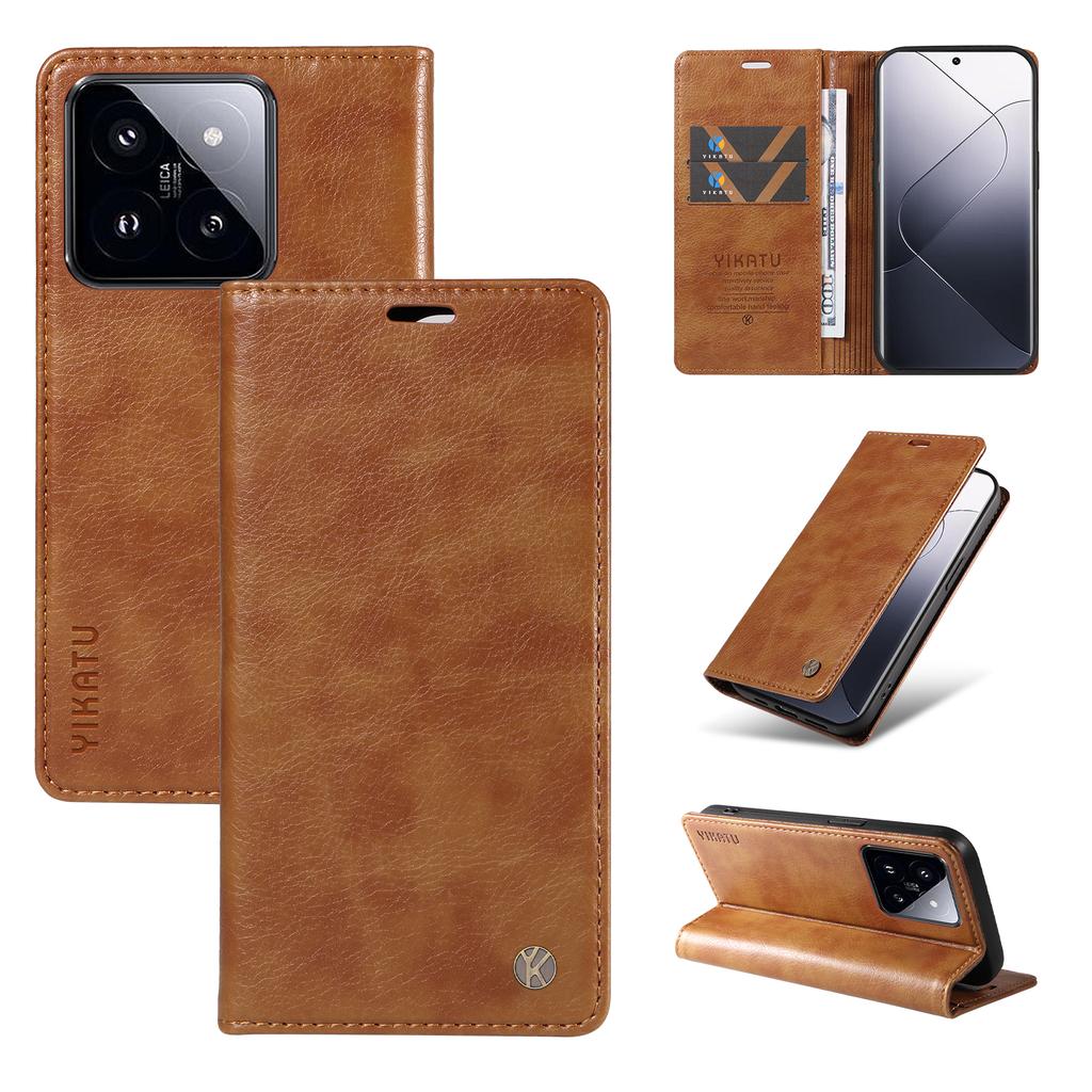 Lichee Pattern PU Leather Card Slots Wallet Phone Case for Xiaomi Redmi 10,9A,9C,Note 13,Poco X6,Redmi Note 12T Pro,13T,13C,C65,Redmi 13...