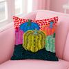 Yayoi Kusama Abstrakte Kunst Kürbis Kissenbezug Bequemer Wendbarer Kissenbezug Ideal für Auto Sofa Schlafzimmer & Mehr