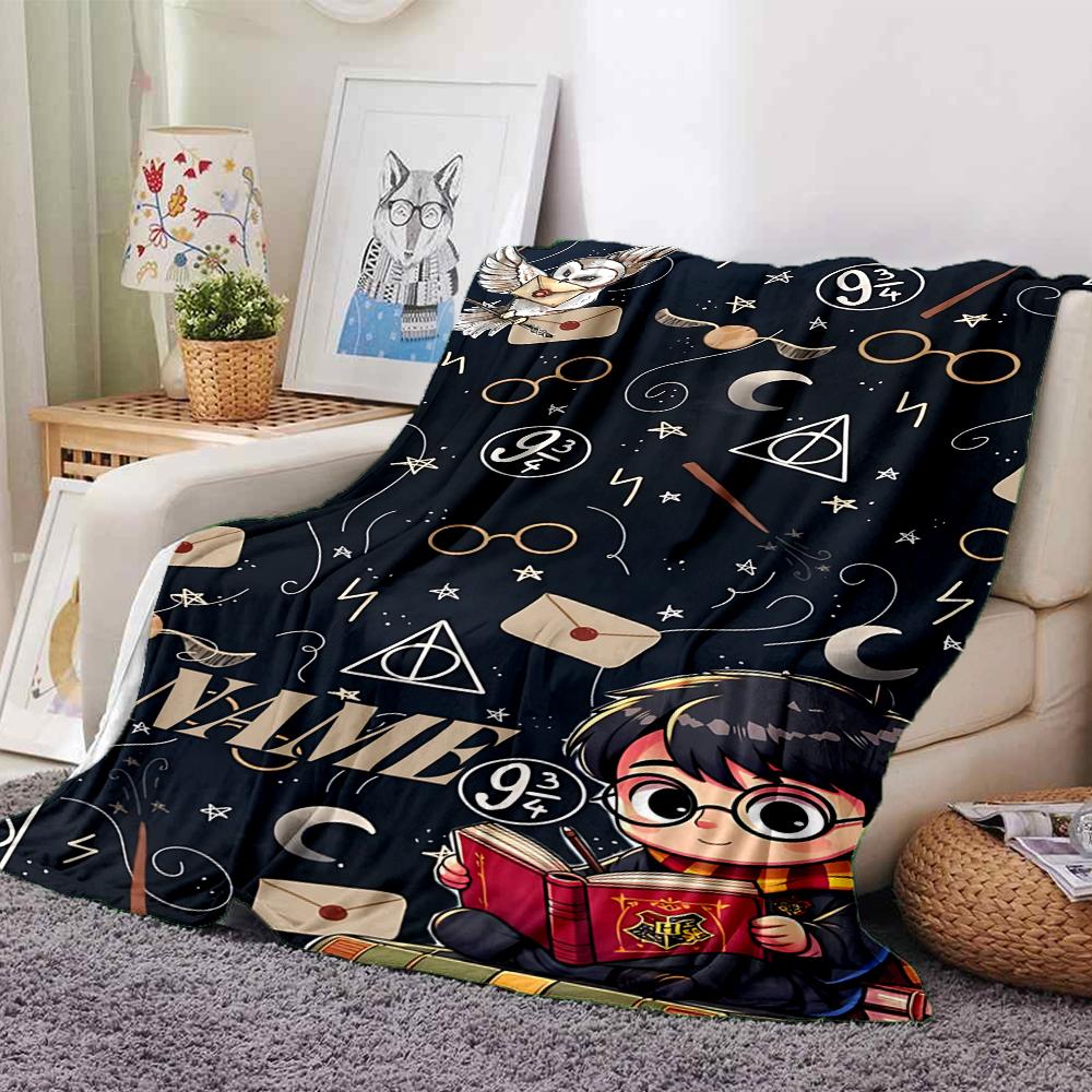Custom Name Magic Wand Legend blanket for Couch & Bed, Plush Cozy Fuzzy Blanket Super Soft & Warm Blankets for Fall and Winter. 090883