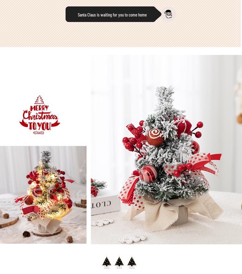 Pink Mini Christmas Tree Ornament - Desktop Simulation Cedar for Home or Window Decoration