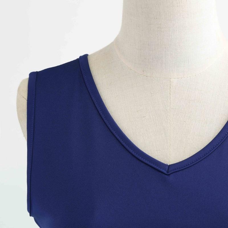 Big swing dress hot sale v-neck sleeveless gradual change printed tutu