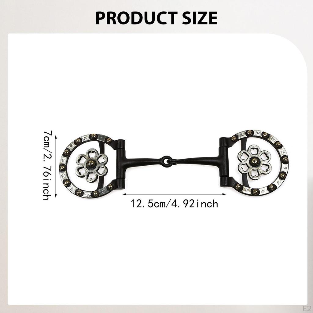 Horse Bit D Decorative Easy To Use Snaffle Bits Mouth for Training Equipment Horses Bridle