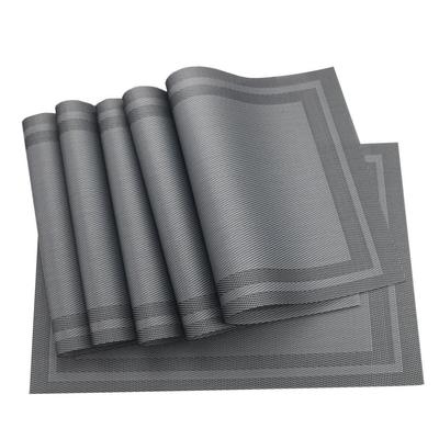 Tischset, 6 Stück, PVC, für die Küche, Esszimmer, Tischsets für Tisch, Abendessen, Untersetzer, wasserdicht, Tischunterlage, individuelle Deckchen, Tassenmatten