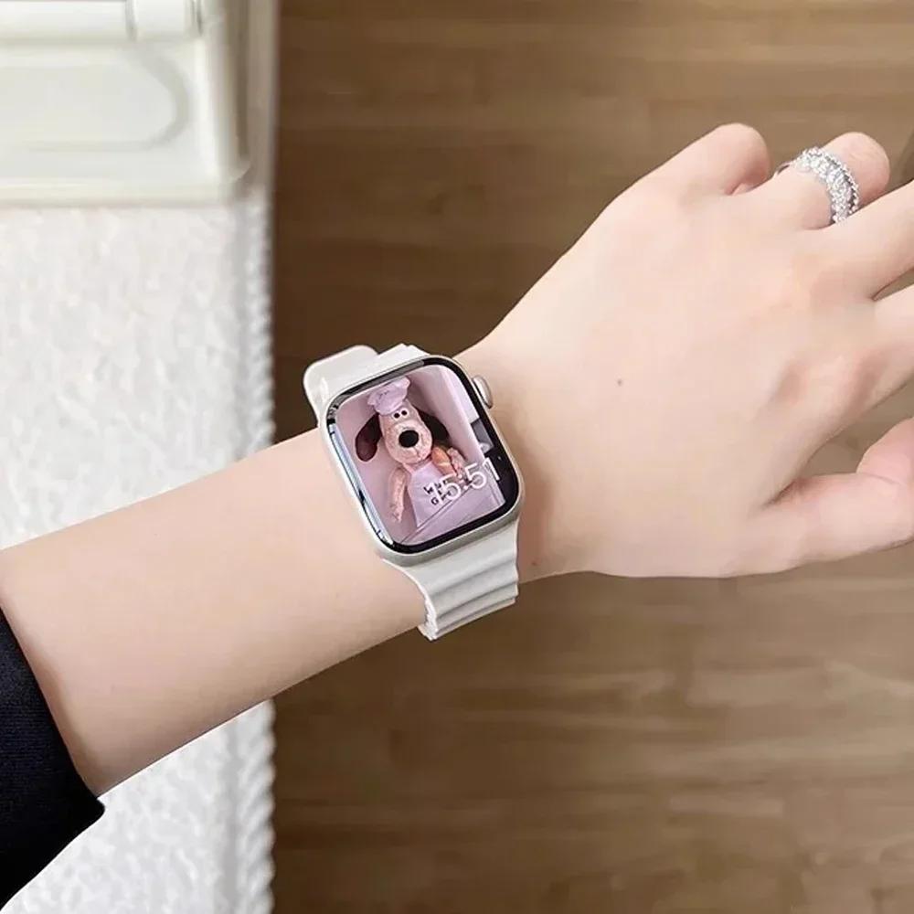 Straps for Apple Watch Band 44mm 40mm 45mm 49mm 41mm 42mm 46mm Ocean Bracelet Correa iWatch Series 7 6 3 Se 8 Ultra 2 9 10 11