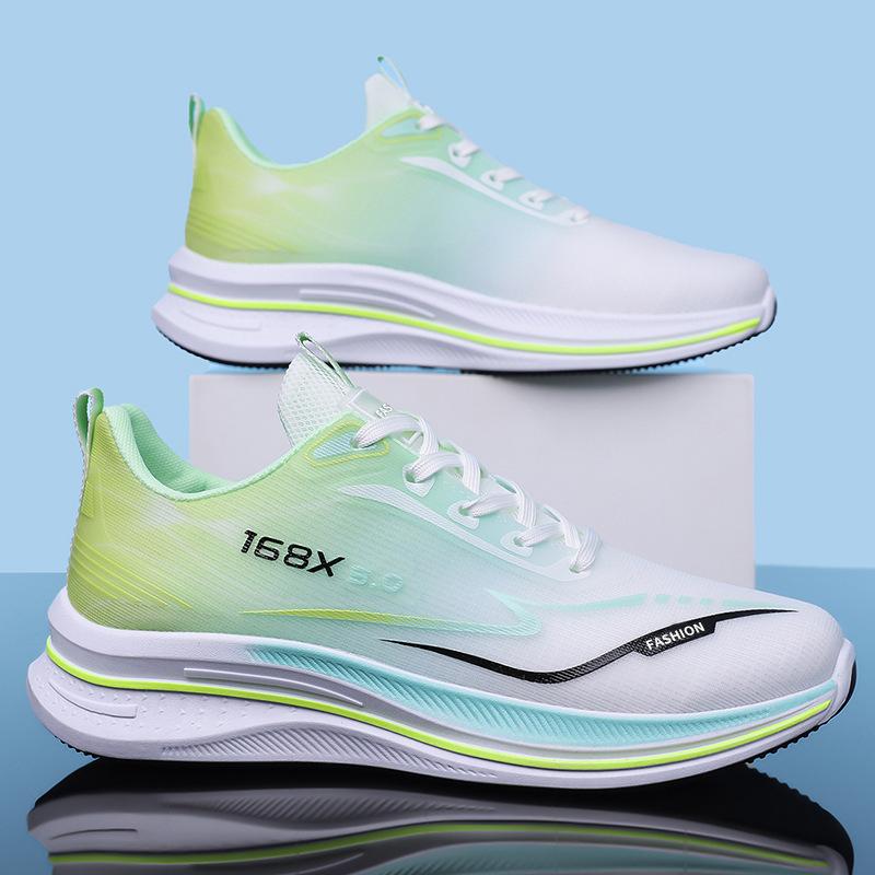 Frühlings- und Sommer-Plateau-Mesh-Sneaker atmungsaktive und leichte Lauf-Outdoor-Sneaker Herren