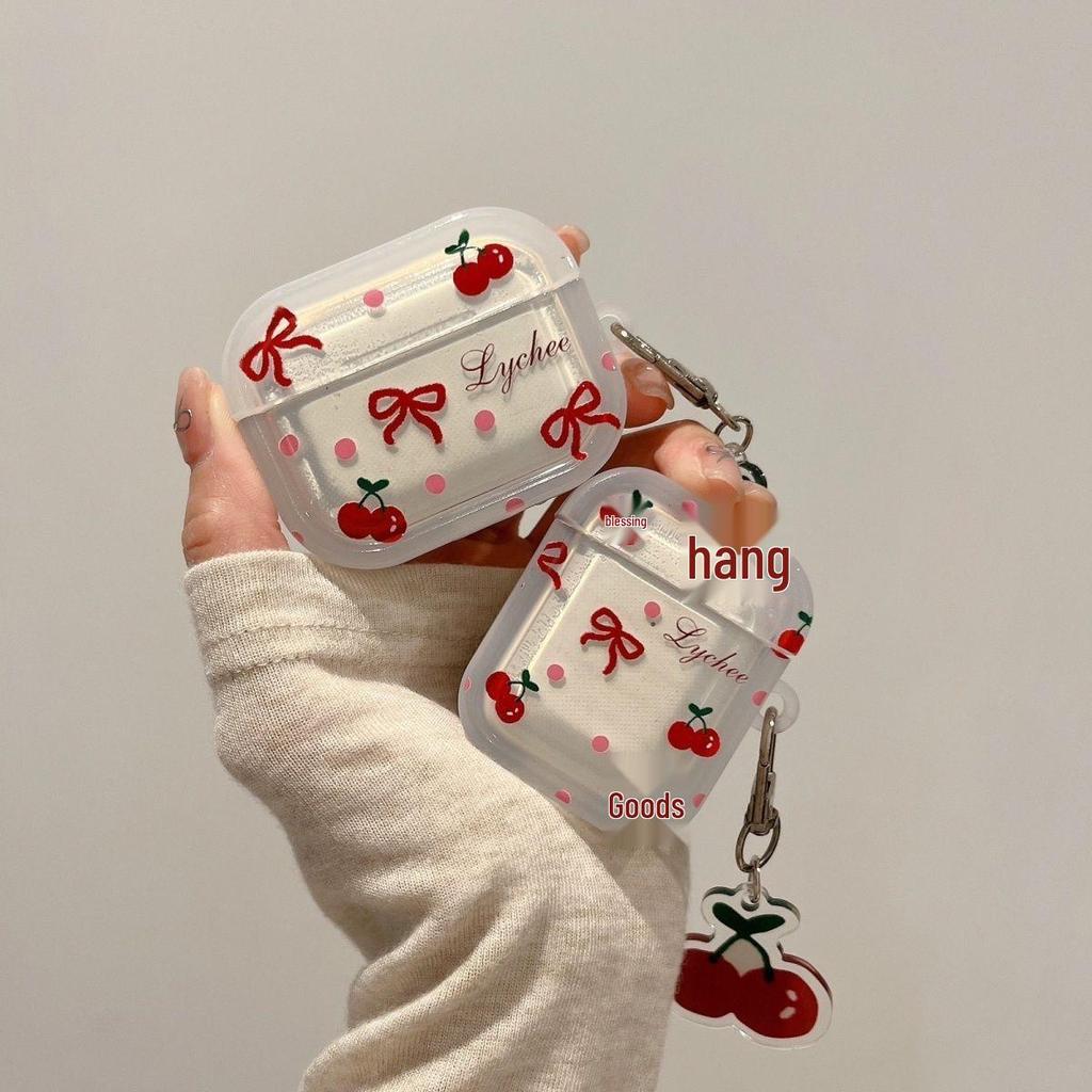 Housse de protection Cherry Bow pour Apple AirPods (Génération 2/3/4/5)