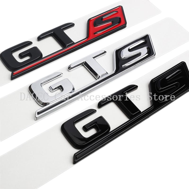 Car 3D ABS Decals Sticker For Mercedes Benz AMG GTS C63S E63S GLC63S GLE63S Logo Car Trunk Letters Emblem Badge Styling Stickers