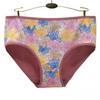 Unterwäsche für Damen und Herren, Baumwollhöschen, Slips mit hoher Taille, Blumenmuster, Dessous, Übergröße, 6er-Pack