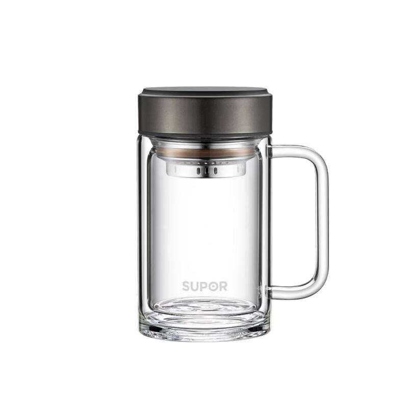 SUPOR Double-Layer Glass Mug