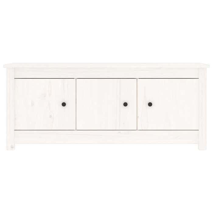 Maison Exclusive - Armoire à chaussures Blanc 110x38x45,5 cm Bois de pin massif