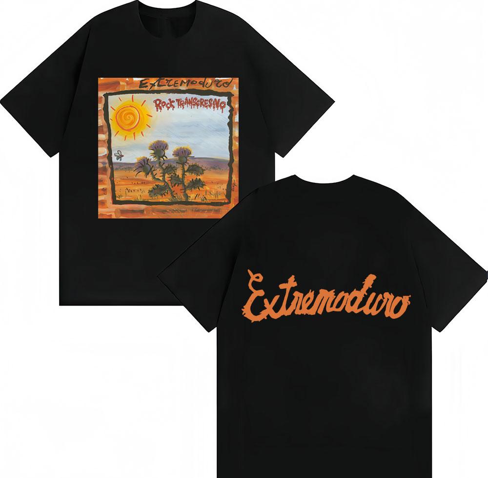 2026 SpringSummer EXTREMODURO Transgresivo Sunflower Album Mens and Womens HipHop Casual TShirts XL