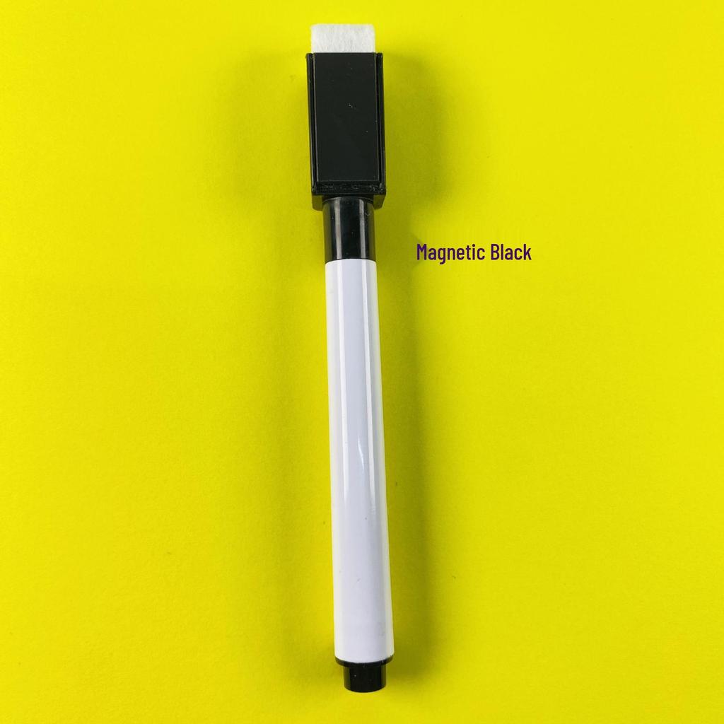 Colorful Magnetic Whiteboard Markers for Kids - Erasable, Water-Based, Black Ink