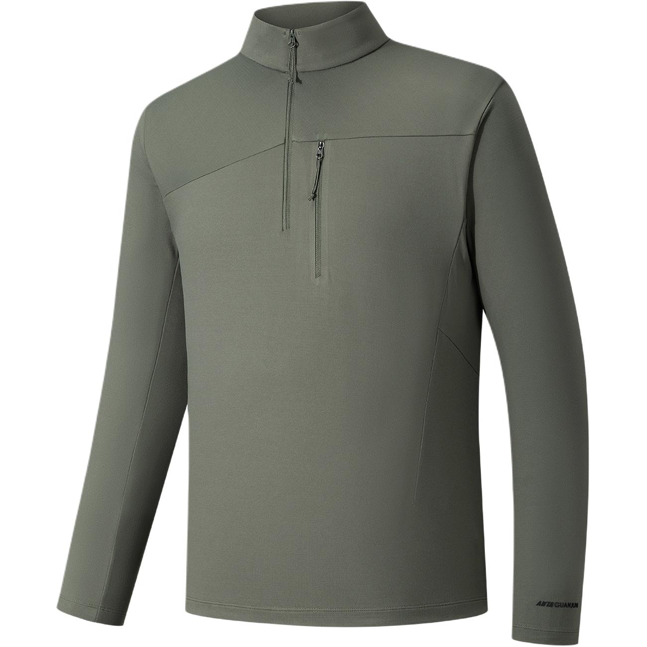 Anta Серия Outdoor Hiking от Champion Однотонная Мягкая Универсальная Вязаная Рубашка с Длинным Рукавом Мужские Топы 152610406-5 M
