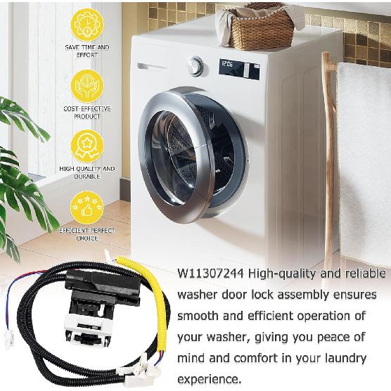 W11307244 W10682535 WTW5000DW2 Washer Lid Lock Switch for Whirl-pool May-tag Ken-more R-oper Door Latch Assembly For WTW5000DW1 WTW5000DW3 WTW4950HW1