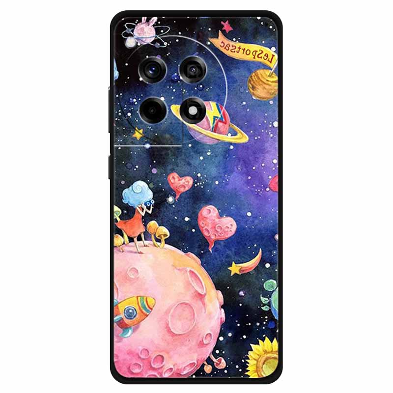 For OnePlus Ace 3 Pro Case Silicone Soft Fashion Cartoon TPU Back Cover for One Plus Ace 3Pro Cases PJX110 Lovely Ace3pro Shell