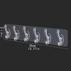 A Set Of Six Transparent Hooks, A Towel Rack For The Bathroom, Adhesive Hooks Without Drilling, A Storage Rack Behind The Door, Waterproof Strong