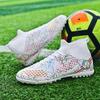 Fashion Men Soccer Shoes Kids Football Boots Women Breathable Soccer Cleats Antiskid Chaussure Football TF/FG Outdoor Football Shoes
