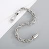 20/21/22cm Stainless Steel Twisted Rope Link Chain for Men Stainless Steel Wrist Jewelry
