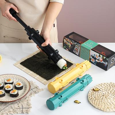 DIY Zylinder Sushi-Zubereitungsmaschine Schnelle Sushi-Bazooka Japanische Rollreis-Fleischform Reisballform Küchen-Bento-Zubehör