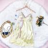 Embroidered Women's Pajama Dress Thin Lace Bow Slim Sling Nightgown  Party Club