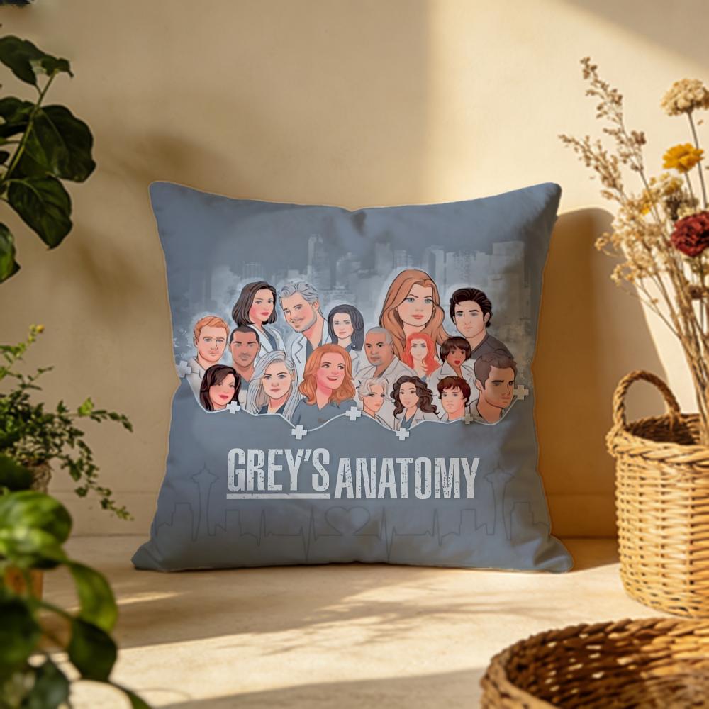 

Popular GGGreys Anatomyful Cushion Cover Versatile DoubleSided Pillow Case Fit for Sofa Bed Car Daily Decor 30X30cm