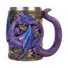 Medieval Double Dragon Goblet Creative 3D Beer Mug Resin Stainless Steel Coffee Mug Wine Cup Retro Dragon Beer Mug Coffee Cup