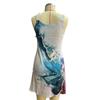 GMXIA Women's Dresses Printed Sleeveless Halter Plus Size Loose Dresses