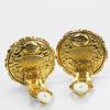 Used CHANEL Earring COCO Mark metal/Fake Pearl 20g Gold Plating