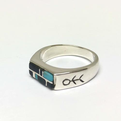 Helldorado Black & Blue Inlay Ring 02 (A Type)