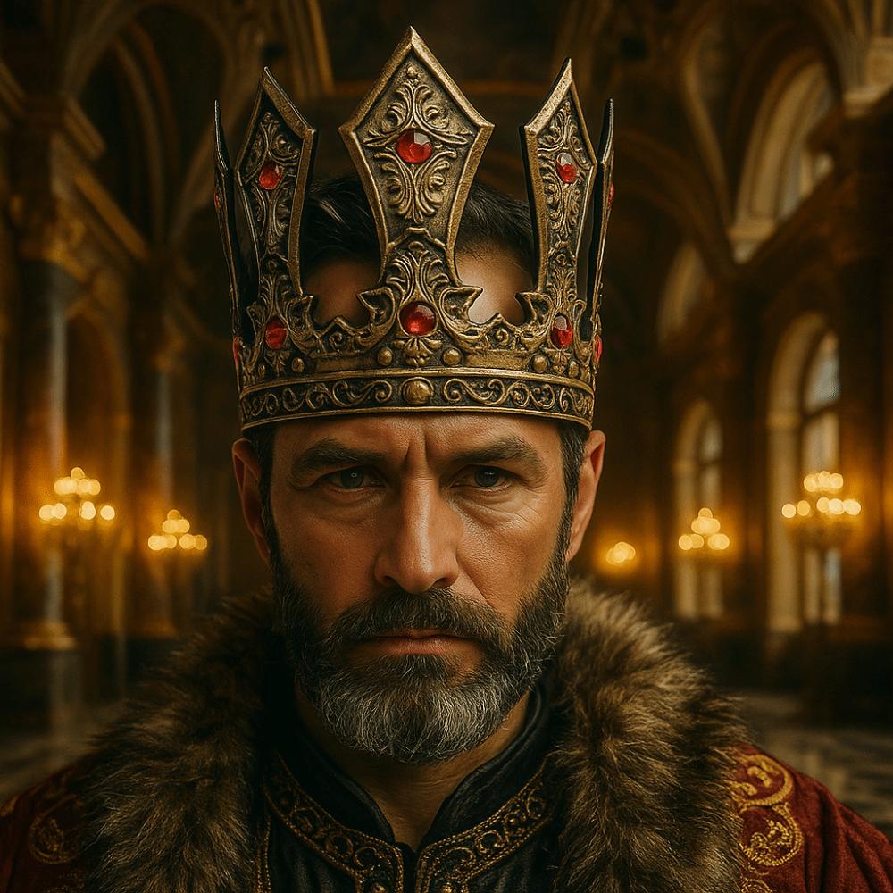 Exquisite Metal Prince Tiara Zircon Halloween Costume Accessories Simple King Crown  Party