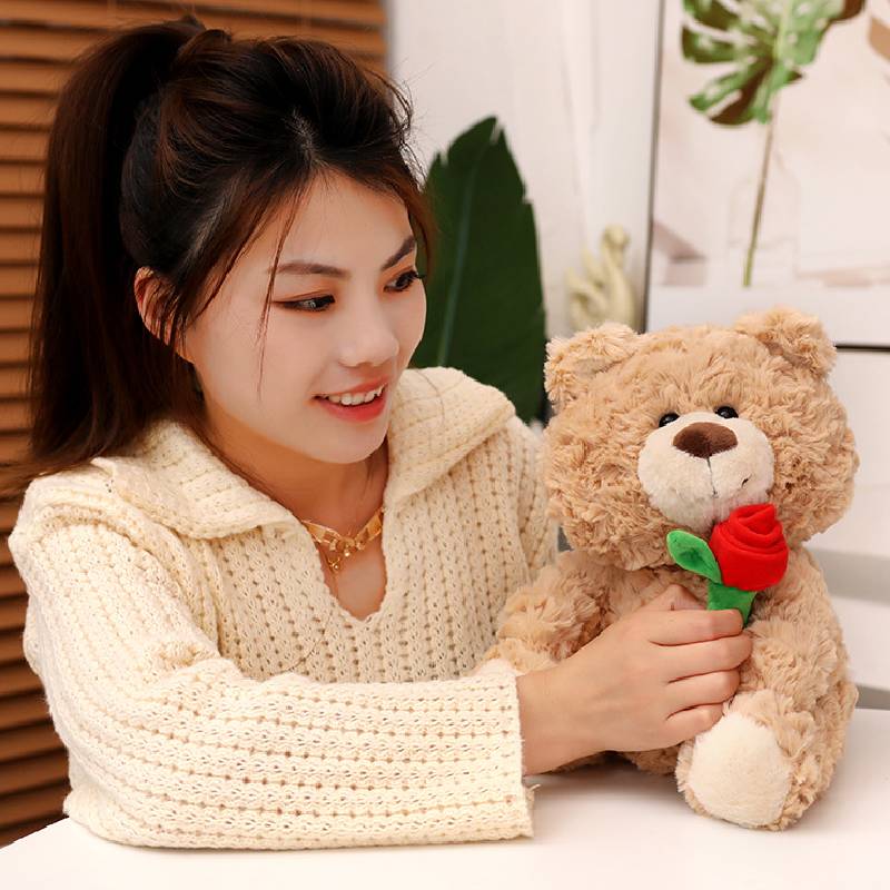Theme Bear Teddy Plush Toy Doll Pillow Soft And Comfortable Valentines Gift Day