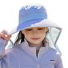 Children'S Anti-Ultraviolet Bucket Hat Swim Quick-Drying Mesh Breathable Sun Hat Children'S Big Edge Shawl Sun Hat