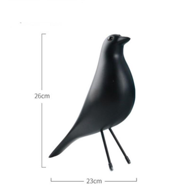Eames Bird House Bird House Decoration, Office Desktop Resin Pigeon Decoration, Home Decoration Bird Sculpture Crafts.
