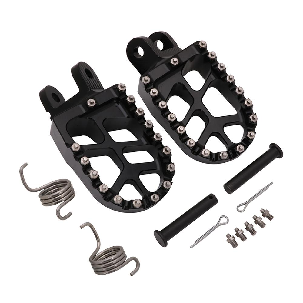Motocross Footrest Footpegs Foot Pedal Aluminum Parts For Honda CR 80 85 CRF1000L 2016 2017 XR250 400 650 KLX 250 250R KLR650