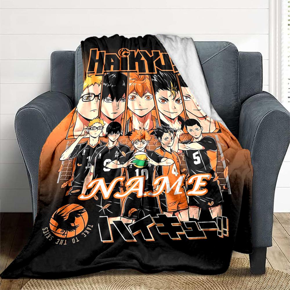 Individuelles 1 Stück Haikyuu!! Teamgeist Decke, Weiche und Bequeme Decke, Lässig Warm, Camping Reise Decke, Geburtstagsgeschenk Q91280