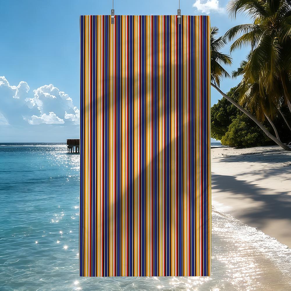 Fashionable Colorful Striped Towel Quick Drying Beach Towels Are Suitable For Swimming Pools Camping Yoga And The Gym