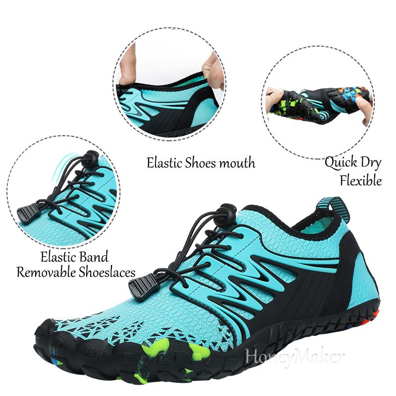 Men Women Water Shoes Beach Aqua Swimming Sandals Drainage Wading Quick Dry Boating Barefoot Yoga Gym Fishing Surfing Sneakers