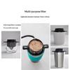 Caffettiera con filtro per caffè portatile pieghevole Caffettiera a goccia in acciaio inossidabile Porta tè Riutilizzabile senza carta per versare sopra il gocciolatore per caffè